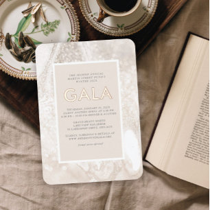 En Aluminium Gala de célébration Foil Invitation