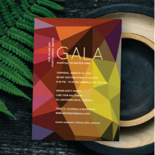 En Aluminium Gala de l'entreprise Invitation Real Foil titre
