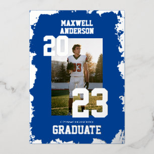 En Aluminium Invitation à la fête de remise des diplômes de spo