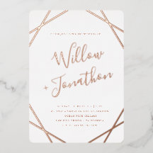 Invitation à l'huile de bordure géométrique