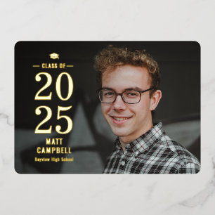 En Aluminium Invitation à l'obtention d'un diplôme de fin d'ann