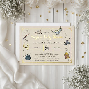 En Aluminium Invitation Baby shower Harry Potter