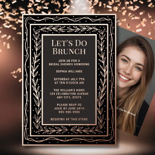 En Aluminium Invitation Brunch Enterrement de Vie de Jeune Fill