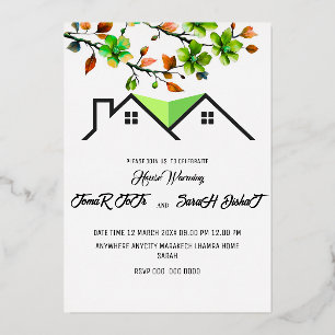 En Aluminium Invitation de Chauffage de Maison Modifiable, P