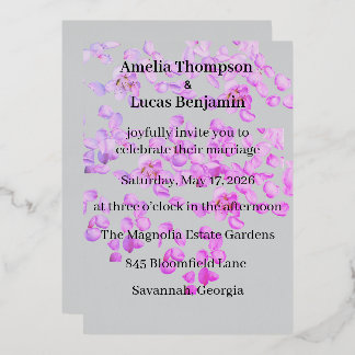 En Aluminium Invitation de mariage