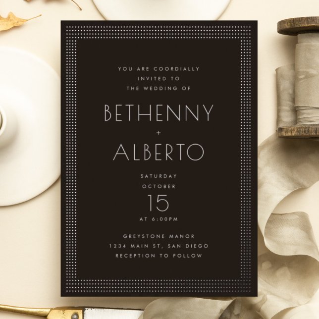 En Aluminium Invitation de Mariage de Punk Rock Deco (Créateur téléchargé)