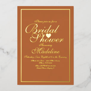 En Aluminium Invitation de mariage élégante à bordure de cœur e