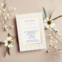 Invitation de mariage formelle et complexe avec fe