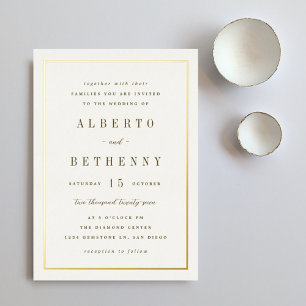 En Aluminium Invitation de pétrole à la frontière dorée