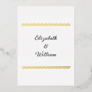 En Aluminium Invitation de texte calligraphie minimaliste