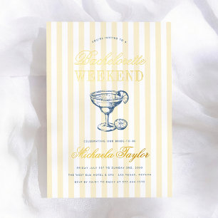En Aluminium Invitation de week-end enterrement de vie de jeune