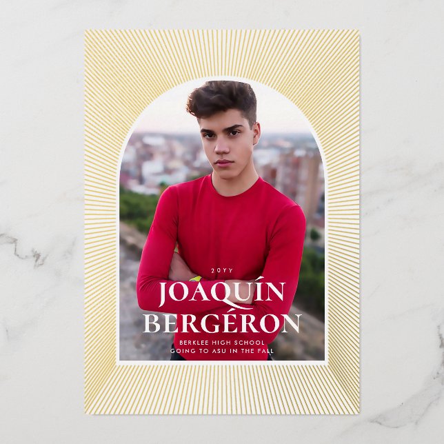 En Aluminium Invitation d'une bourse d'études de démarrage (Recto)