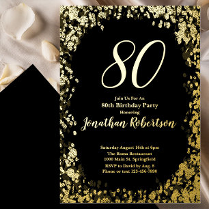 En Aluminium Invitation élégante et brillante à l'occasion du 8