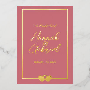 En Aluminium Invitation Foil Mariage