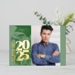 En Aluminium Invitation spéciale de fin d'études avec feuille d