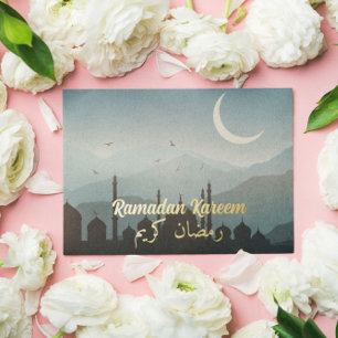 En Aluminium Ramadan Kareem Ramadan Moubarak Invitation à la fê