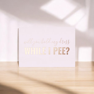 En Aluminium Soyez Mon Épouse Drôle Photo Foil Invitation