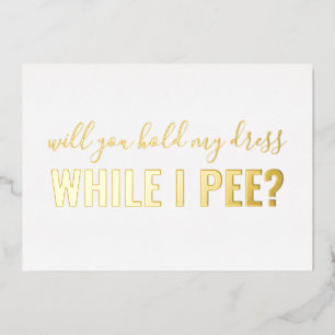 En Aluminium Soyez Mon Épouse Drôle Photo Foil Invitation