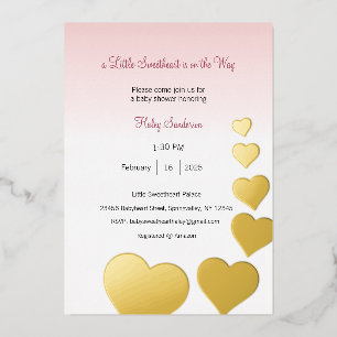 En Aluminium Une petite chérie est sur la voie Invitation