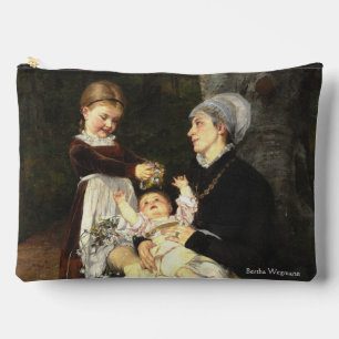 En Ammes Besøg - Bertha Wegmann Fine Art  Accessory Pouch