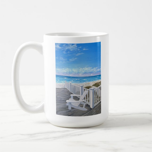 "En attente" Peinture Mug (Gauche)