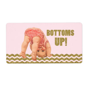 En Bas Sip Et Voir Étiquettes De Bouteille D'Eau