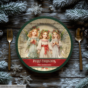 En Carton Assiettes Ange Joyeux Noël Cadeau Souvenir