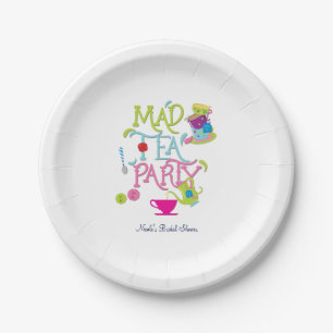 En Carton Assiettes d'anniversaire Mad Tea Party Wonderland