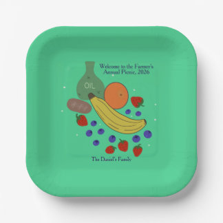 En Carton Assiettes de 7 pouces pour l'événement Fruits et H