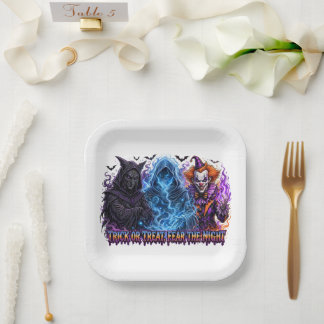 En Carton Assiettes de fête fantômes Halloween – Drôles & Co
