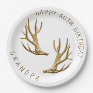En Carton Assiettes Personnalisées Anniversaire Chasseur de