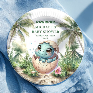 En Carton Assiettes pour Baby Shower Bientôt l'Éclosion d'un