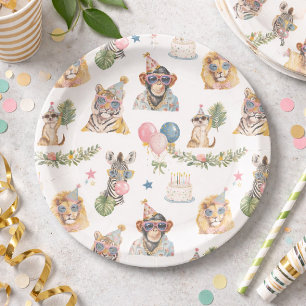 En Carton Assiettes pour fête d'anniversaire sur le thème de