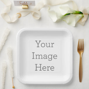 En Carton Créez vos assiettes carrées jetabless