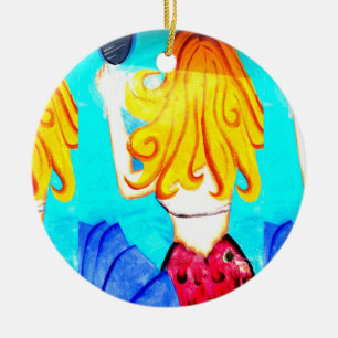 En Céramique 2 ornement de sirène