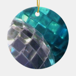 En Céramique Baubles Bleu détail ornement