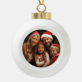 En Céramique Boule de Noël avec photo