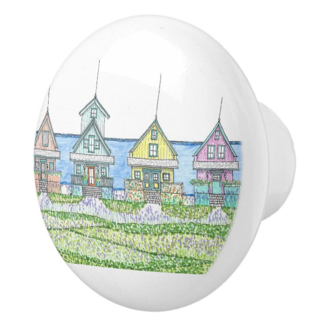 En Céramique Bouton de porte de plage (Droite)