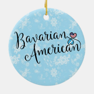 En Céramique Coeurs Bavarois Américain Décoration de vacances