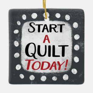 En Céramique Commencer Un Ornement Quilt Aujourd'Hui