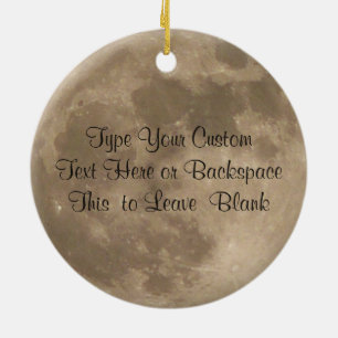 En Céramique Décoration de Pleine lune personnalisée par