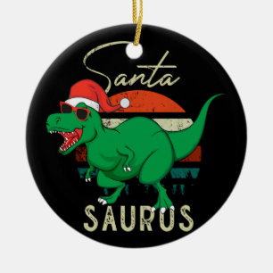En Céramique Dinosaur cadeau de Noël pour enfants, décoration