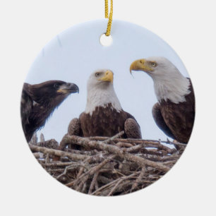 En Céramique E9 et ornement de vacances de famille