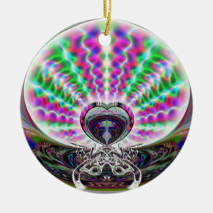 En Céramique Homme de danse et ornement de scarabée