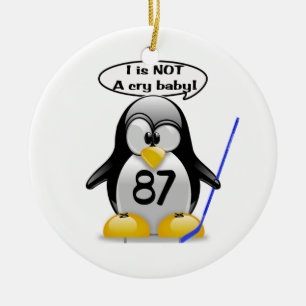 En Céramique I n'est pas un ornement d'arbre de bébé de cri