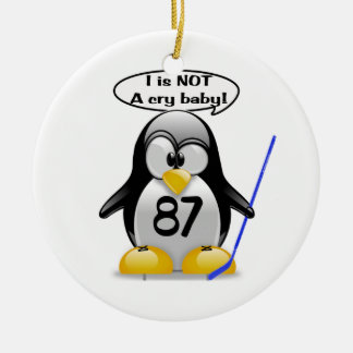 En Céramique I n'est pas un ornement d'arbre de bébé de cri