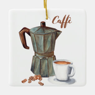 En Céramique Italien Caffè Moka pots ornement café ornement