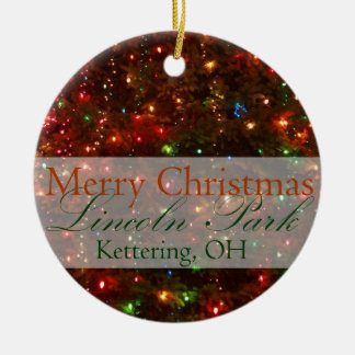 En Céramique Joyeux Noël de Kettering, ornement de l'Ohio 2015