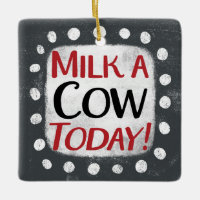 Lait Une Vache Aujourd'Hui Ornement