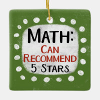 Math Review 5 étoiles Ornement
